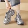 Augustine silver dad shoes women's 2025 new summer mesh thick-soled small and light casual sports shoes