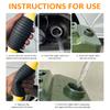 Siphon Hand Pump, Portable High Flow Manual Car Fuel Transfer Pump with 3.2 Ft Syphon Hose for