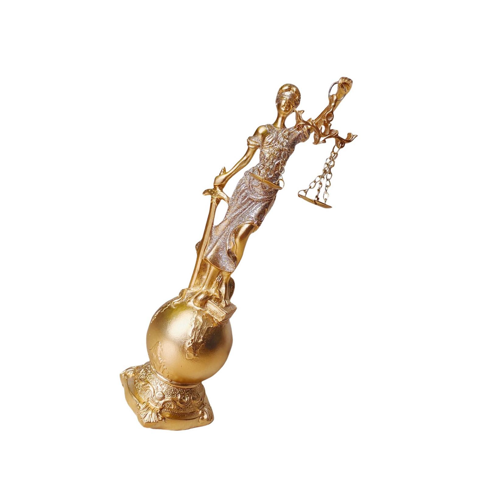 

Статуя Богині Правосуддя із зав язаними очима Смоли Скульптура Леді Юстиції з Терезами Грецька Римська Справедливість Фігурка Орнамент Подарунок для Юриста 5