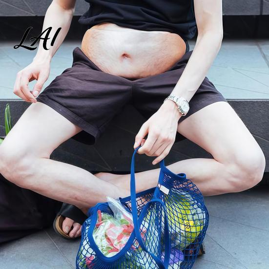 White Elephant Gift Ideas Beer Belly Fanny Pack Funny Hairy Waist Bag Realistic 3D Big Theme Party Bag Belly Dad Bod Gag for Men Husband
