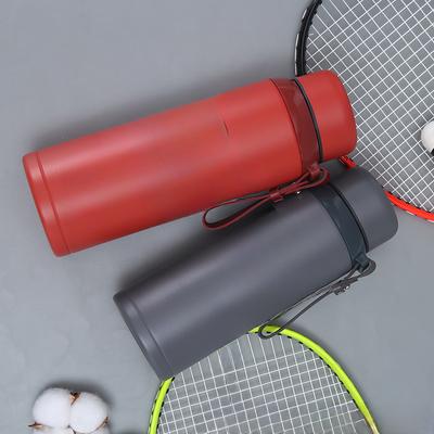 Простий і стильний подвійний термос з нержавіючої сталі, портативна ручка, спортивний чайник, подарункова чашка