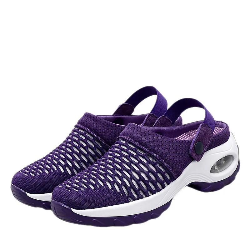 Ladies Summer Platform Sandals Women Mesh Sneakers Breathable Slip On Buckle Strap Female Beach  Outdoors Shoes Woman