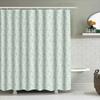 Shower Curtain Farmhouse Rustic Nature Floral Botanical Linen Texture Waterproof Bathroom Decor Vintage Home Decor Modern Farmho