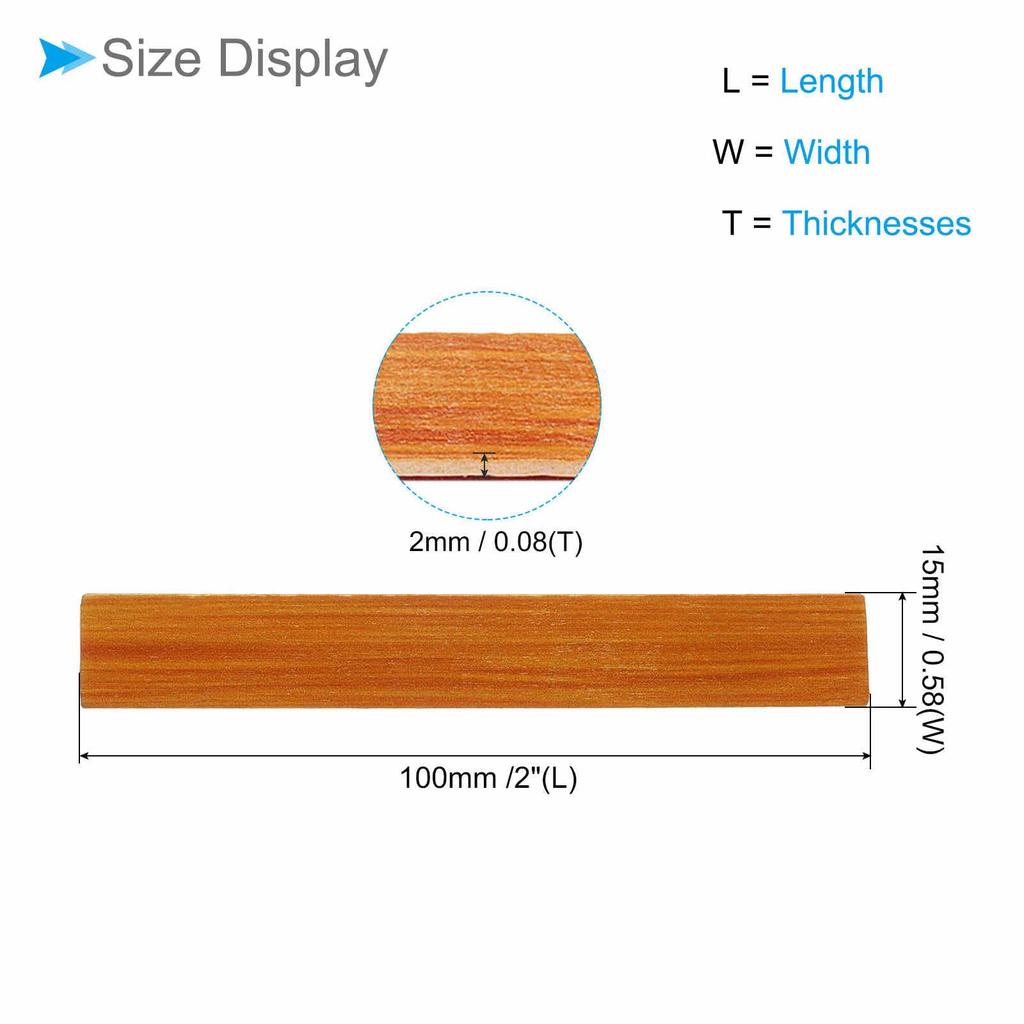 CoCud Dollhouse Flooring, 3.94" Long, Self-Adhesive Miniature Dollhouse Wood Flooring, Peel and Stick - (Use: Dollhouse Decor), Pack of 10