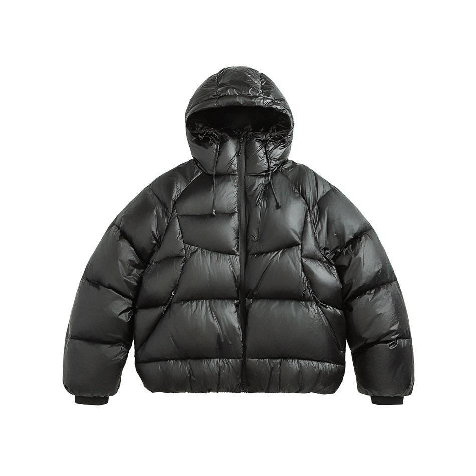 

ELIEON Unisex Hooded Puffer Jacket - Thickened, Warm, Winter Style H12 Medium чорний