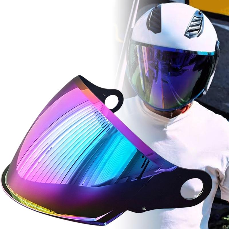 Polycarbonate Front Cover for OF616 Helmets, Lens Change Part with Wide Front Coverage for Daily Road Use and Quick Install