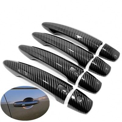 For Nissan Rogue 2024 ABS Chrome Carbon Fiber Door Handle Cover Trims Decoration Stickers Car Styling Accessories