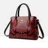 Elegante Damenhandtasche Schulter-Messenger-Tasche Mode Große Kapazität Handheld Kunstleder Einkaufstasche
