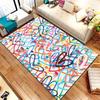 Graffiti Love Series Carpet Street Style Carpet Retro Decorative Floor Mat Creative Love Pattern Door Mat Valentine's Day Gift