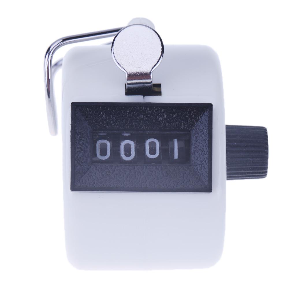 4 Digit Number Counters Hand Finger Mechanical Counting Tally Clicker Timer Outdoor Sport Golf Soccer Counter Key Ring 1
