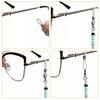 Anti-Lost Eyeglass Mask Sunglasses Chains Organic Glass Fashion Pear Crystall Sunglasses Chains Strap Rope for Women Lady Girls