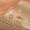 New Fashion Rhinestone Earrings Without Piercing Earrings Women Square Clip On Earrings