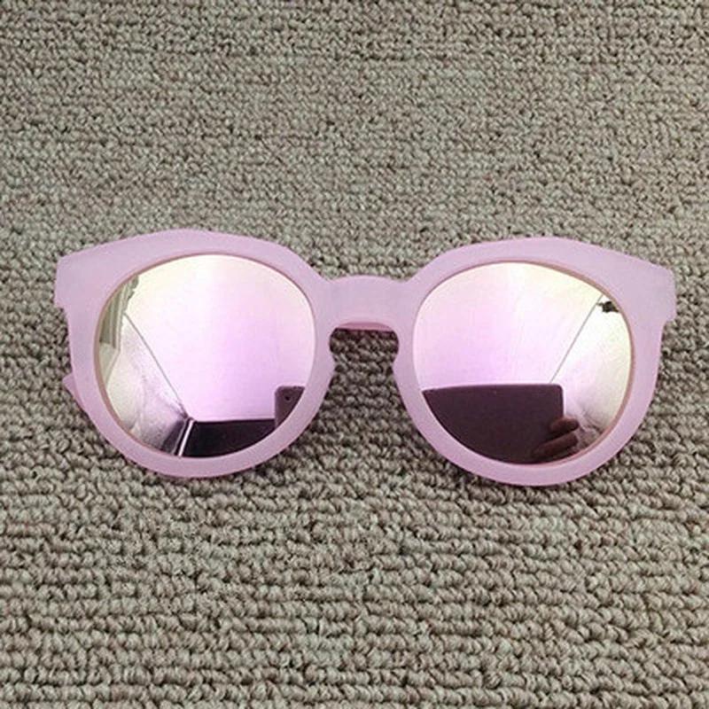 The New Fashion Colorful Reflective Anti UV Sunglasses for Children Sunglasses Women Blue Light Blocking Glasses