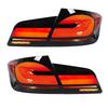G30 LCI Look LED Tail Lights Rear Lamp Smoked White for 5 Series F10 Sedan M5 2010 to 2016