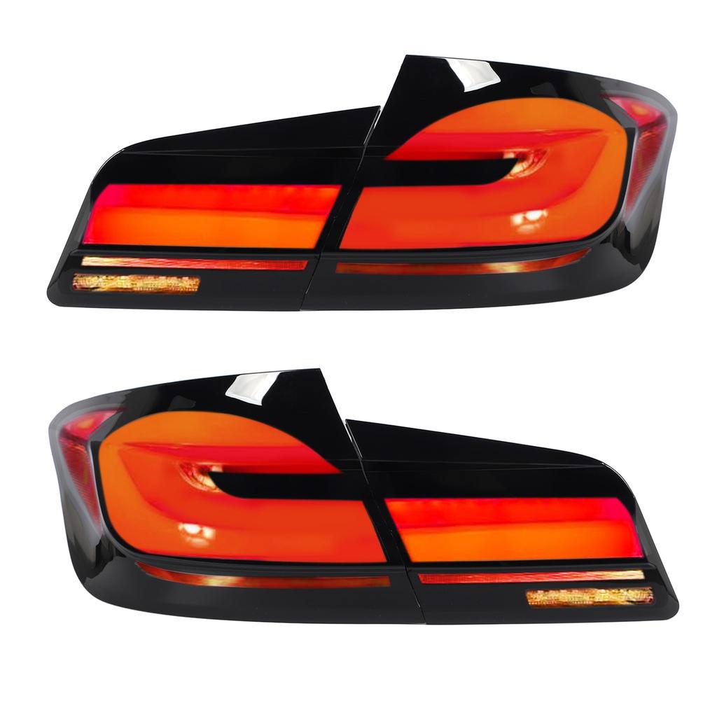 G30 LCI Look LED Tail Lights Rear Lamp Smoked White for 5 Series F10 Sedan M5 2010 to 2016