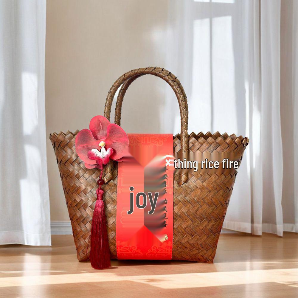 Bridesmaid Wedding Favor Candy Gift Woven Tote Bag