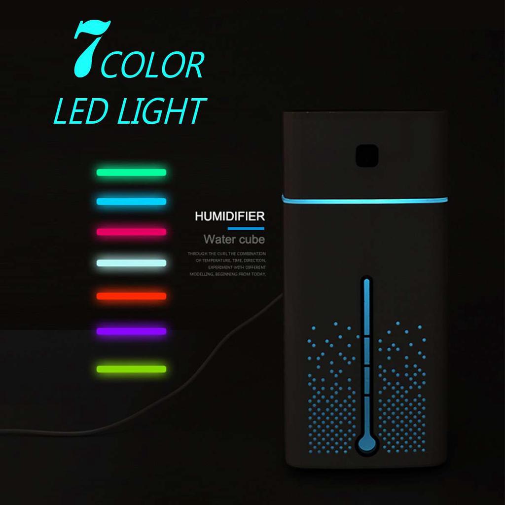 Oczyszczacz Powietrza Dyfuzor Olejków Eterycznych 7 Kolorów LED Nocna Lampka Oczyszczacz Biuro Samochód Pokój Ultradźwiękowy USB Zmieniający