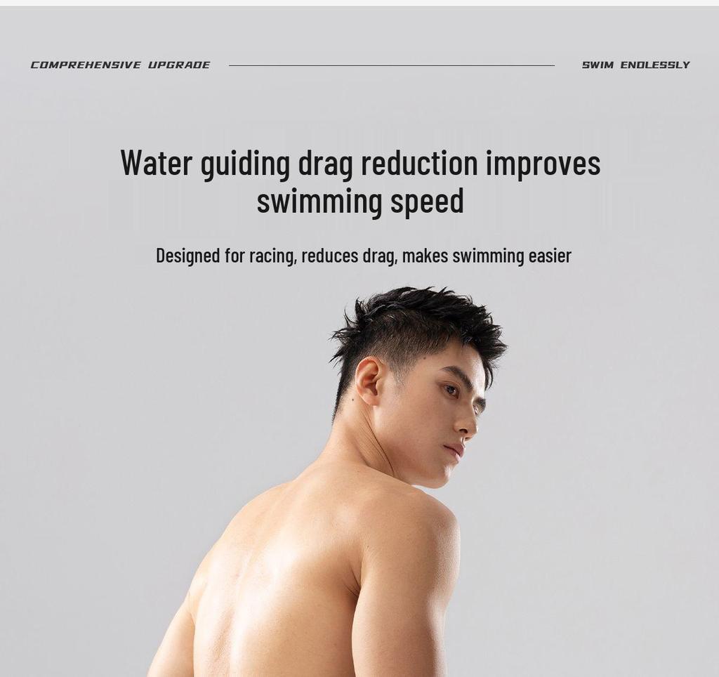 Zestaw męskich profesjonalnych spodenek wyścigowych 361 Degrees: Zawiera kąpielówki, czepek i okulary pływackie.