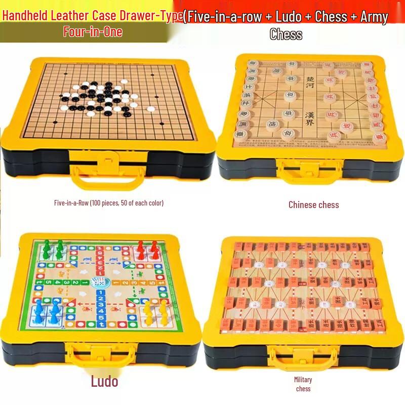 Fengyi Portable Multi-Game Chess & Board Set