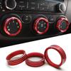 Elevate Your For Kia Forte 2014 2018 With Red Aluminum Car Console Air Conditioning Knob Cover High Quality Perfect Fit