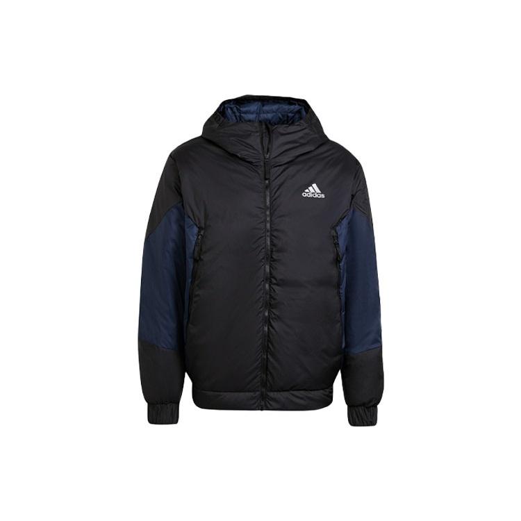 adidas Outdoor Sports Stay Warm hooded down Jacket Navy Blue Men s GV5353 XS