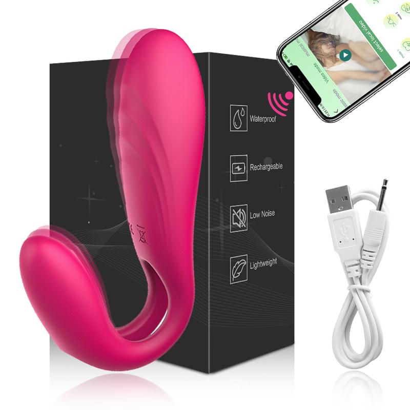 App Bluetooth Control Couple Vibrator For Women G-Spot Clitoris Dual Stimulate Wearable Vibrating Vibrators Adult Goods Sex Toys