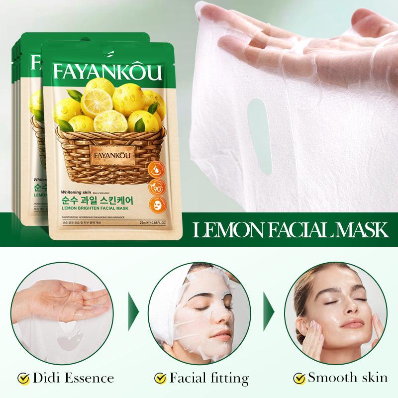 FAYANKOU Lemon Whitening&Brightening Facial Mask Moisturizing&Moisturizing&Brightening Facial Mask