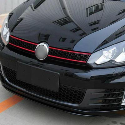 VW Golf 6 7 Passat Ön Kaput Izgara Çıkartmaları için Yansıtıcı Araba Şeritleri Sticker Su Geçirmez Otomobil Dekorasyon Araba Çıkartmaları