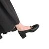 Retro Thick Heel Shoes Single Shoes Women's Shoes New Spring and Autumn Black Mary Jane Small Leather Shoes