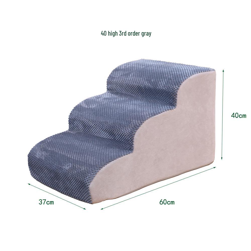 Schůdky a rampa pro domácí zvířata: Odnímatelné, pratelné pěnové schůdky pro kočky a psy, ideální k postelím a pohovkám