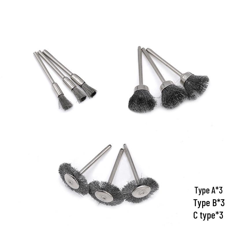 Electric Polishing and Rust Removal Brush with Steel and Copper Wire for Metal and Wenwan Grinding