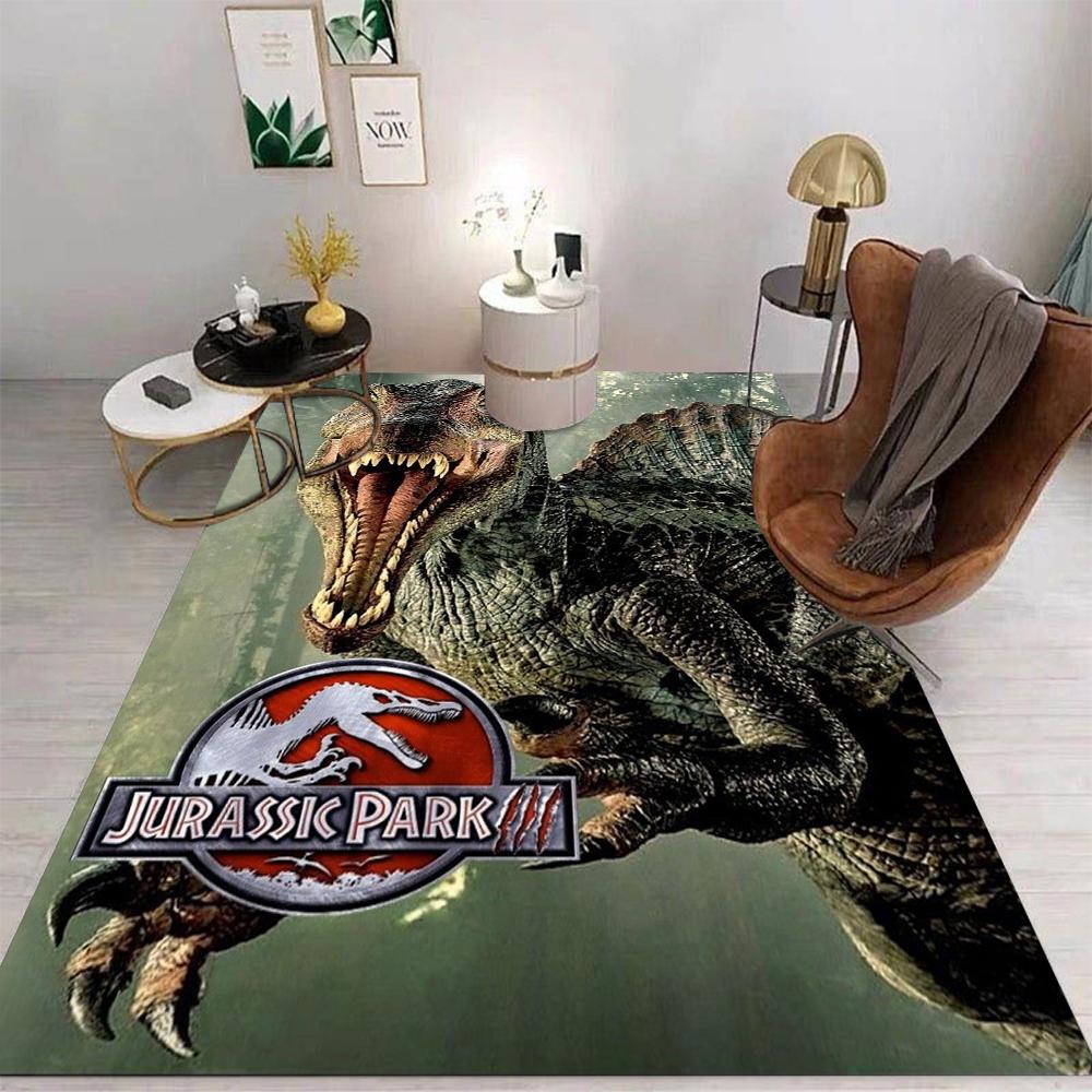 Dinosaur Theme J-Jurassic Park Carpet Living Room Sofa Decor Rug Kid Bedside Soft Carpets Game Room Mat Hallway Rug Gift