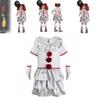 Halloween It Clown Role Playing Costume Set Children Dress For Costume Party