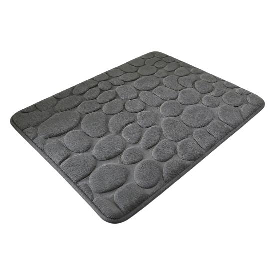 Memory Foam Bathroom Mat Backing Super Memory Foam Bath Soft Absorbent Non-Slip PVC Rug with 3D