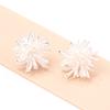 Super fairy light luxury dandelion alloy earrings Korean exaggerated electroplating three-dimensional ear clips personalized temperament fashion earri