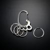 Stainless Steel Key Chain, Keychain Quick Release, Stainless Steel Keychain Carabiner with Multiple Rings