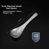 Light Luxury Food Coffee Spoon Portable Titanium Spoon High Quality Picnic Soup Dessert Tools