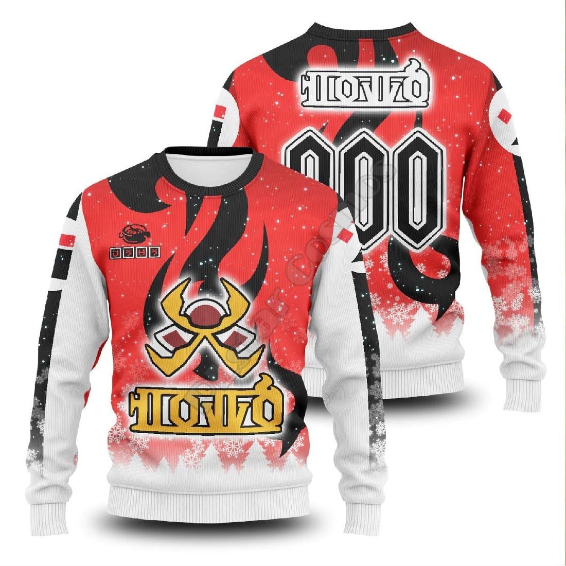 

Men s Tops, Personality, Fashion, 3D Digital Tattoo Printed Long-sleeved Sweatshirt Round Neck Pullover Top 5XL