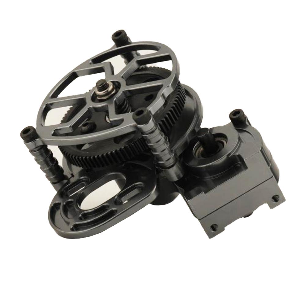 1/10 RC Car Metal Transmission Gearbox Assembly Tranny With Straight Gear for RC Crawler Car Axial SCX10 D90 Upgrade Parts