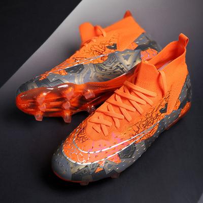 Hersteller helfen 2025 Fußballschuhe mit langen abgebrochenen Nägeln Männliche und weibliche erwachsene Studenten Kunstrasen Training Wettkampf Sportschuhe