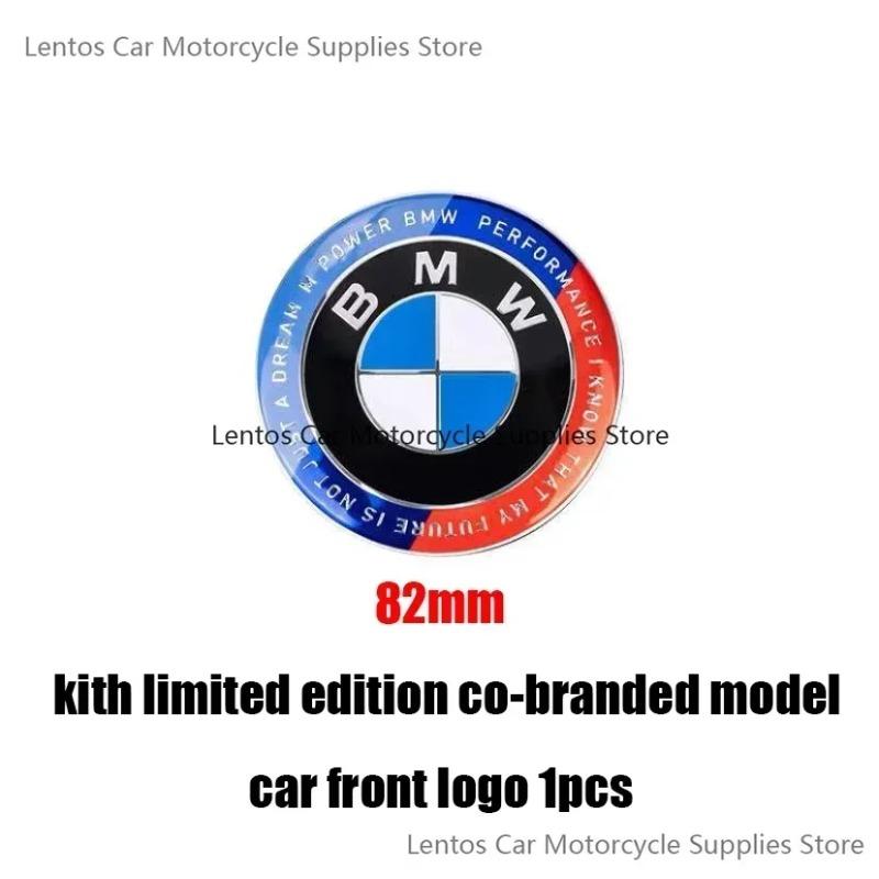 För BMW 50-årsjubileum Kith Limited Edition Bilmärke 3-serie 5-serie X1 X2 X3 X4 X5 Fram och Bak Modifierad Bakre Logotyp Dekoration