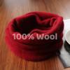 Pure Wool Knitted Ring Scarf Elegant Neckerscarf Female Soft Warm Cashmere False Collar Neck Warmer Hairband Winter