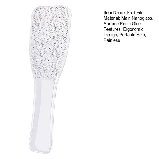 Nanometrový skleněný pilník na nohy odstraňovač mozolů struhadlo na nohy odstraňovač odumřelé kůže exfoliátor kartáč na nohy opakovaně použitelné nástroje pro manikúru a pedikúru