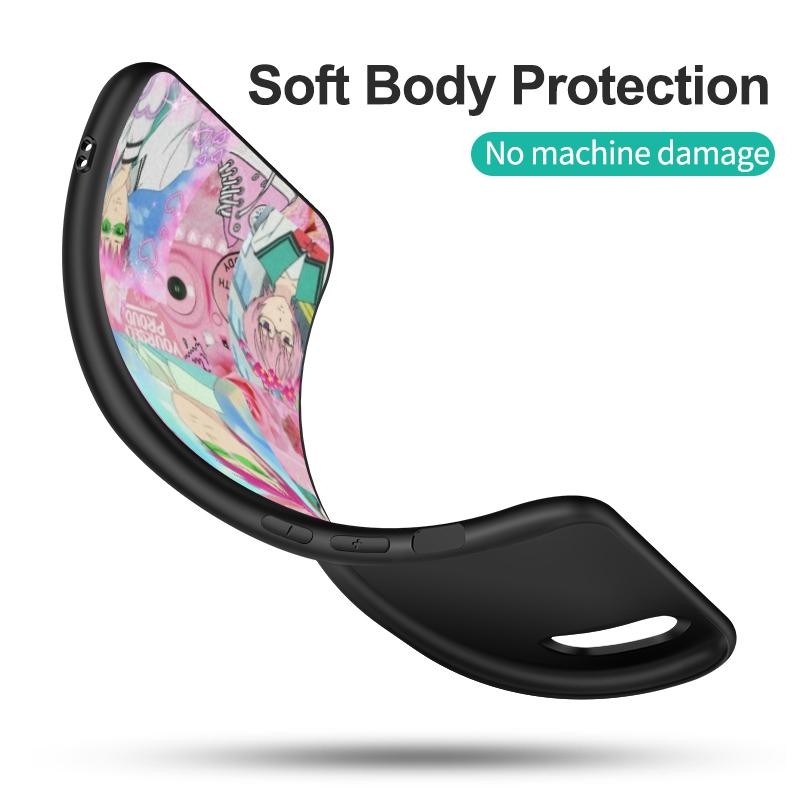 Black Tpu Case For OPPO A16 A16S A55 A94 F17 F19 Pro Reno 4 5 Lite 6 4G 5G saiki kusuo wallpaper