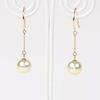 Pearl Earrings Cheerful Earrings K18 Pearl Earrings Women's [Gift Wrapped]