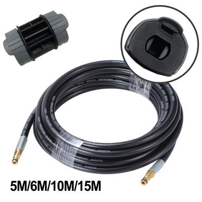 5/6/10/15M High Pressure Washer Hose Replacement Hose Connectors 2641710 For Karcher Car Wash Hose Fitting Garden Supplies