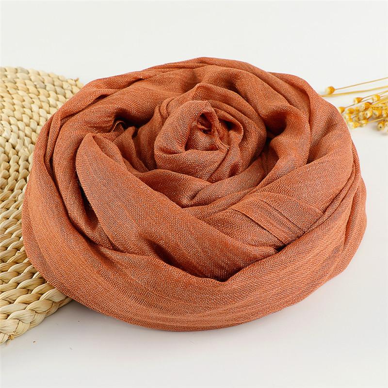 37 Color Plain Big Size Fringe Cotton Viscose Scarf Lady Warme Soft Shawls And Wraps Pashmina Stole Female Kerchief Muslim Hijab