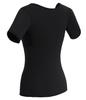 Kvinner Neopren Badstuedrakt Svette Midje Treningsvest Gym Trening Tank Top Slankende Body Shaper skjorte med glidelås Kortermet sweatshirt