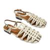 Retro-style Hollowed-out Sandals for Women, New Style Low-heeled Casual Shoes
