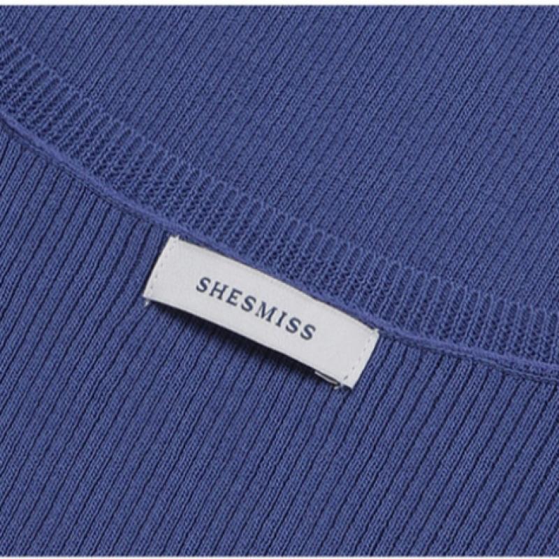  Bluză tricotată cu guler pătrat și nervuri She S miSS, preț 118.000 woni 